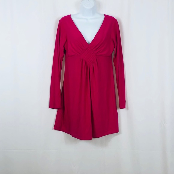 Body Fit V-neck long sleeve minidress L - Picture 1 of 12